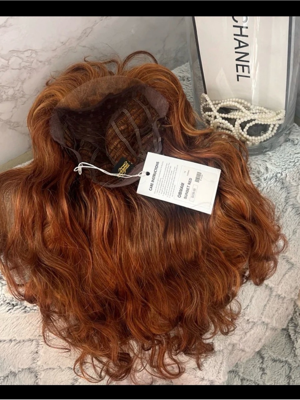 Tony Of Beverly OBMAM Sunset Red MONOFILAMENT Bang Lace Front Wig - Picture 5 of 8